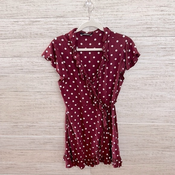 Mote Polka Dot Tie Waist Dress | SIZE M - Picture 3 of 5